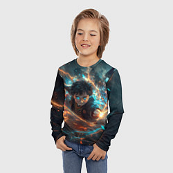 Лонгслив детский Гарри Поттер - вихрь магии, цвет: 3D-принт — фото 2