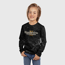 Лонгслив детский Kingdom Come Deliverance 2 dark logo, цвет: 3D-принт — фото 2