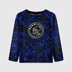 Лонгслив детский Ajax blue energy, цвет: 3D-принт