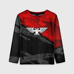 Лонгслив детский Вархаммер - аквила красный, цвет: 3D-принт