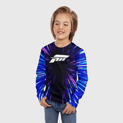 Лонгслив детский Forza Horizon neon energy, цвет: 3D-принт — фото 2