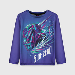 Лонгслив детский Саб-Зиро синий - Mortal Kombat, цвет: 3D-принт
