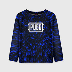 Лонгслив детский PUBG blue energy, цвет: 3D-принт