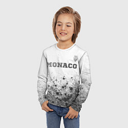 Лонгслив детский Monaco - white gradient посередине, цвет: 3D-принт — фото 2
