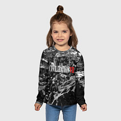 Лонгслив детский Civilization VII, цвет: 3D-принт — фото 2