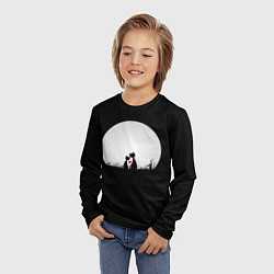 Лонгслив детский Любовь при луне, цвет: 3D-принт — фото 2