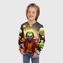 Лонгслив детский Джокер в шариках, цвет: 3D-принт — фото 2