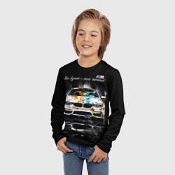 Лонгслив детский Все дуреют с этого тюнинга BMW, цвет: 3D-принт — фото 2