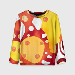 Лонгслив детский Теплая африканская абстракция, цвет: 3D-принт