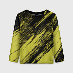 Лонгслив детский The color is black and yellow, цвет: 3D-принт