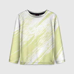 Лонгслив детский The color is white and yellow, цвет: 3D-принт