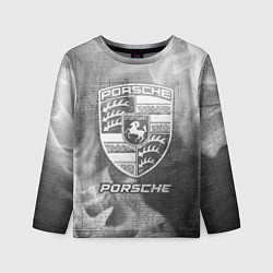 Лонгслив детский Porsche - grey gradient, цвет: 3D-принт