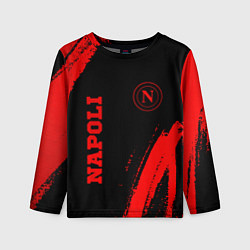 Лонгслив детский Napoli - red gradient вертикально, цвет: 3D-принт