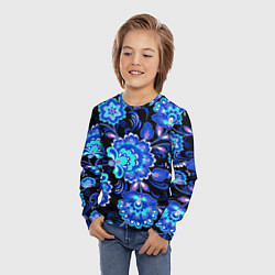 Лонгслив детский Хохлома негатив, цвет: 3D-принт — фото 2