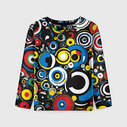 Лонгслив детский Абстракция геометрическая, цвет: 3D-принт