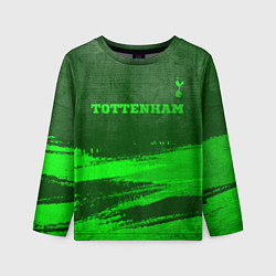 Лонгслив детский Tottenham - green gradient посередине, цвет: 3D-принт