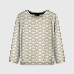 Лонгслив детский Геометричный узор в японском стиле, цвет: 3D-принт