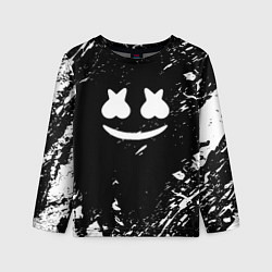 Лонгслив детский Marshmello брызги красок, цвет: 3D-принт