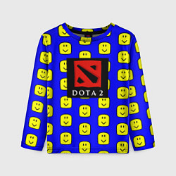 Лонгслив детский Dota smile pattern, цвет: 3D-принт
