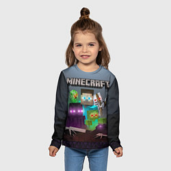 Лонгслив детский End and peace - Minecraft, цвет: 3D-принт — фото 2
