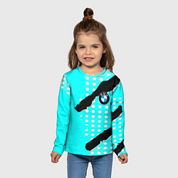 Лонгслив детский BMW sport краски, цвет: 3D-принт — фото 2