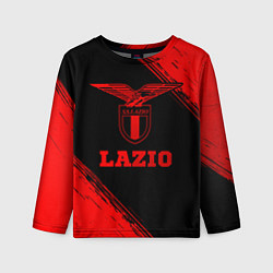 Лонгслив детский Lazio - red gradient, цвет: 3D-принт