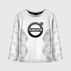 Лонгслив детский Volvo white poly, цвет: 3D-принт