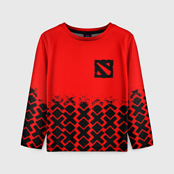 Лонгслив детский Dota игровой паттерн, цвет: 3D-принт