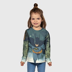 Лонгслив детский Бэтмен старый стиль, цвет: 3D-принт — фото 2