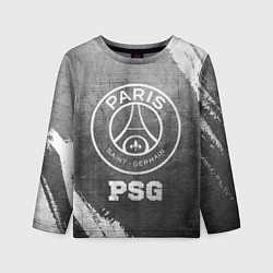 Лонгслив детский PSG - grey gradient, цвет: 3D-принт