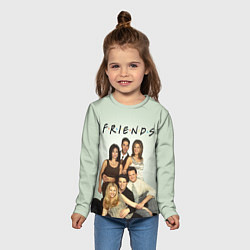 Лонгслив детский Американский сериал - Друзья, цвет: 3D-принт — фото 2