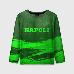 Лонгслив детский Napoli - green gradient посередине, цвет: 3D-принт