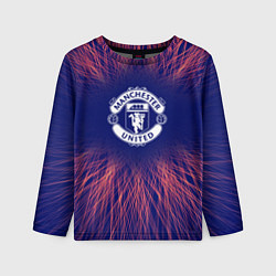 Лонгслив детский Manchester United red energy, цвет: 3D-принт