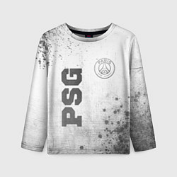 Лонгслив детский PSG - white gradient вертикально, цвет: 3D-принт