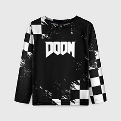 Лонгслив детский Doom краски клетка, цвет: 3D-принт