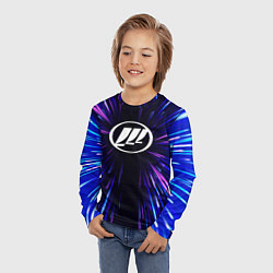 Лонгслив детский Lifan neon energy, цвет: 3D-принт — фото 2