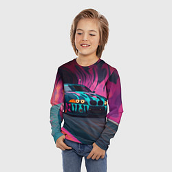 Лонгслив детский БМВ граффити стиль, цвет: 3D-принт — фото 2