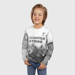Лонгслив детский Counter Strike - white gradient посередине, цвет: 3D-принт — фото 2