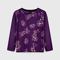 Лонгслив детский Кролики и яйца, цвет: 3D-принт