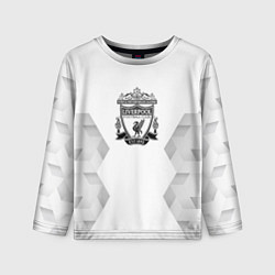 Лонгслив детский Liverpool white poly, цвет: 3D-принт