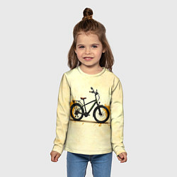 Лонгслив детский Электровелосипед, цвет: 3D-принт — фото 2
