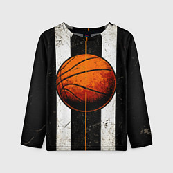 Лонгслив детский Мяч баскетбольный, цвет: 3D-принт