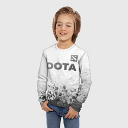 Лонгслив детский Dota - white gradient посередине, цвет: 3D-принт — фото 2