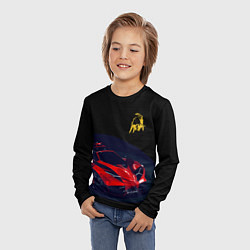 Лонгслив детский Lamborghini Diverso - motorsport, цвет: 3D-принт — фото 2