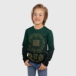 Лонгслив детский Слава роду - через века идут славяне, цвет: 3D-принт — фото 2