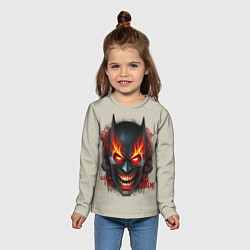 Лонгслив детский Огенный Бэтмент, цвет: 3D-принт — фото 2