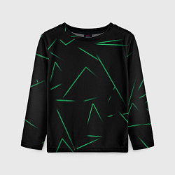 Лонгслив детский Color light green line, цвет: 3D-принт