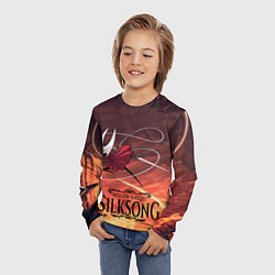 Лонгслив детский Герой Hollow knight silksong, цвет: 3D-принт — фото 2
