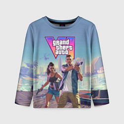 Лонгслив детский Джейсон Дюваль и Лусия Каминос Gta 6, цвет: 3D-принт