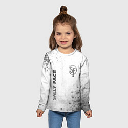 Лонгслив детский Sally Face - white gradient вертикально, цвет: 3D-принт — фото 2